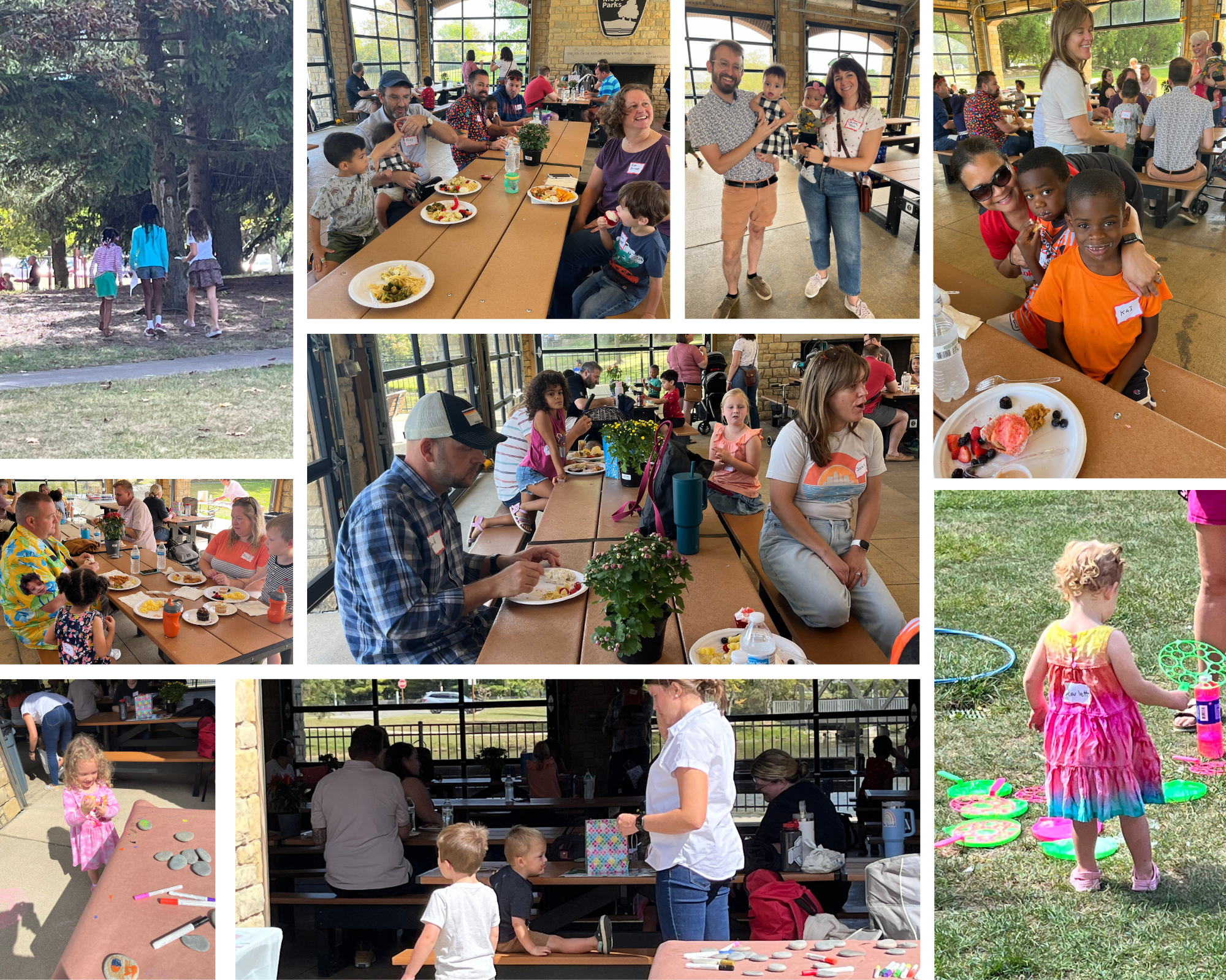 Collage of kids at Adoption Circle Picnic