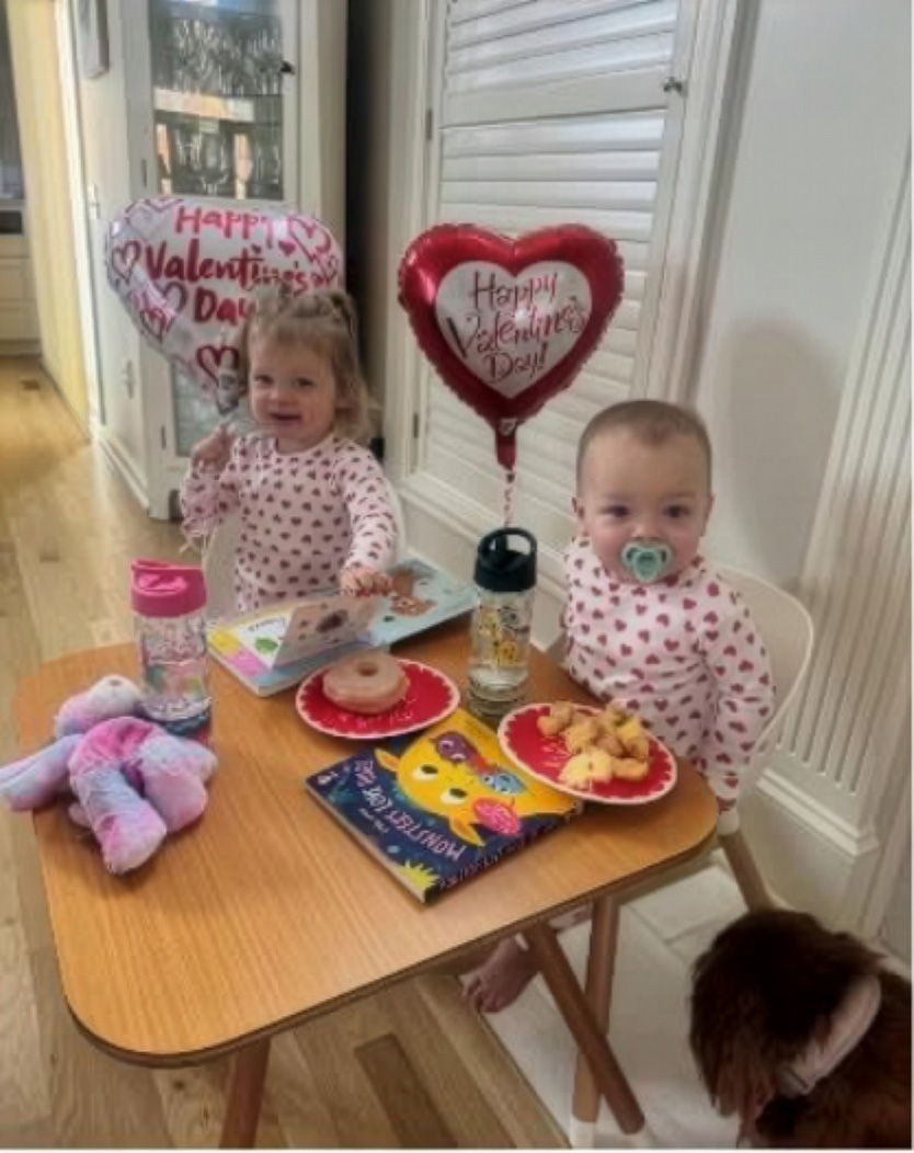 Kids with a Valentines Treat